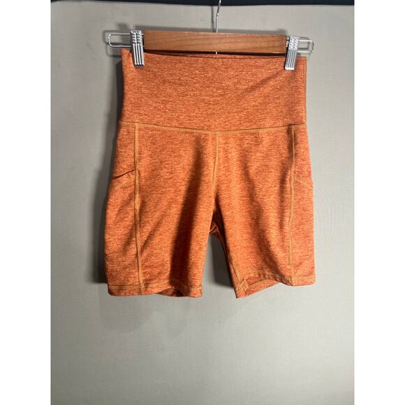 OFFLINE by Aerie Pants - Offline Aerie Biker Shorts Womens Medium Orange Athletic Running Workout Pockets